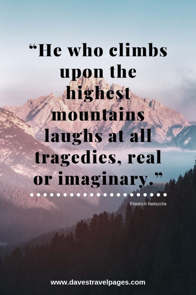 quotes on mountain travel