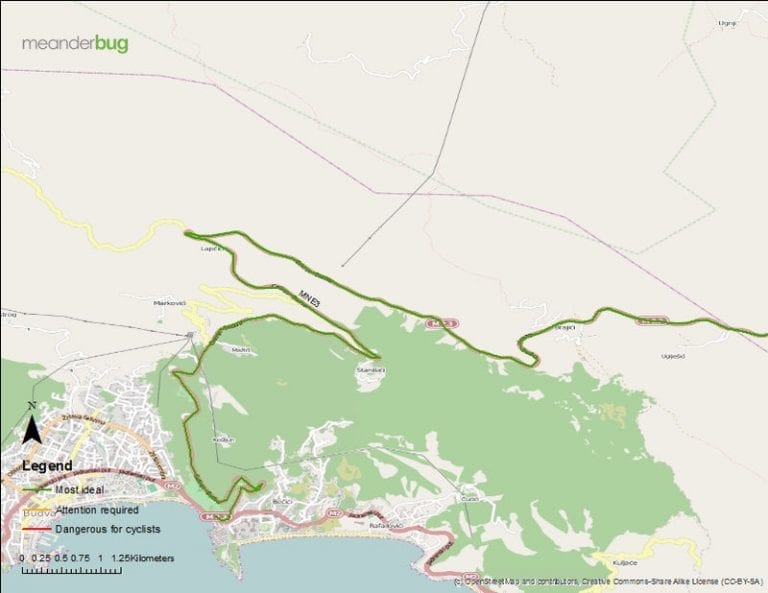 Montenegro Bicycle Touring Maps - Mne3 1 768x593