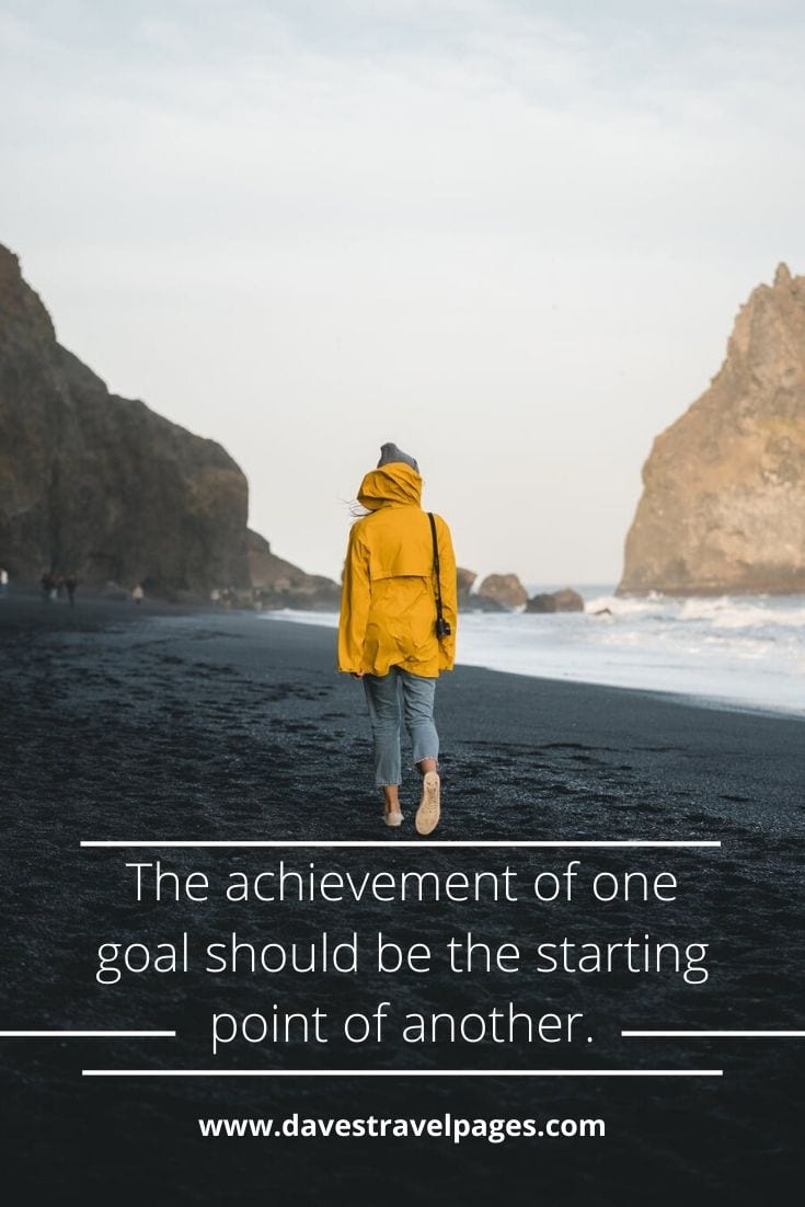 Quotes about goals - The achievement of one goal should be the starting point of another. Alexander Graham Bell