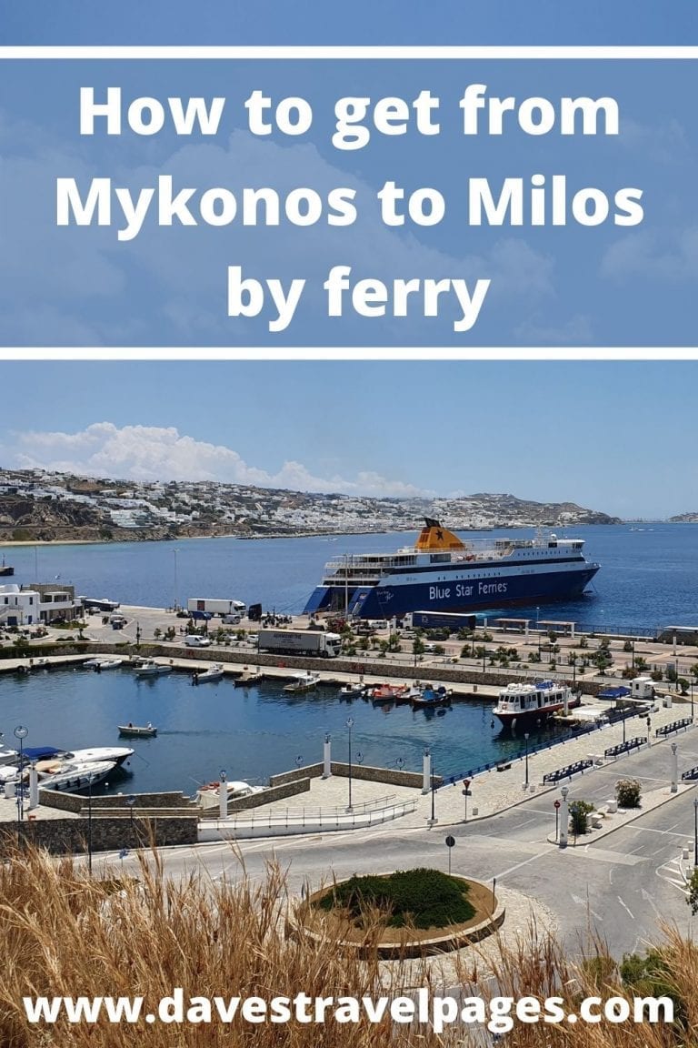 travel from mykonos to milos