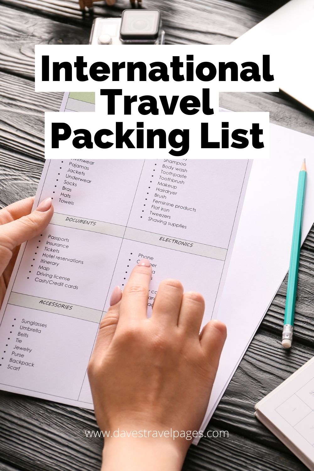International Travel Packing Checklist The Ultimate Guide!